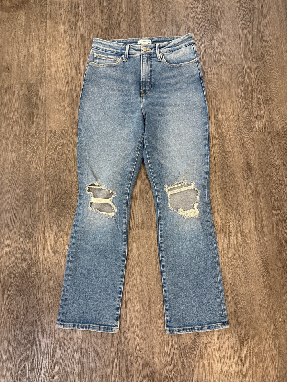 Good American Light Blue High-Rise Denim Jeans
